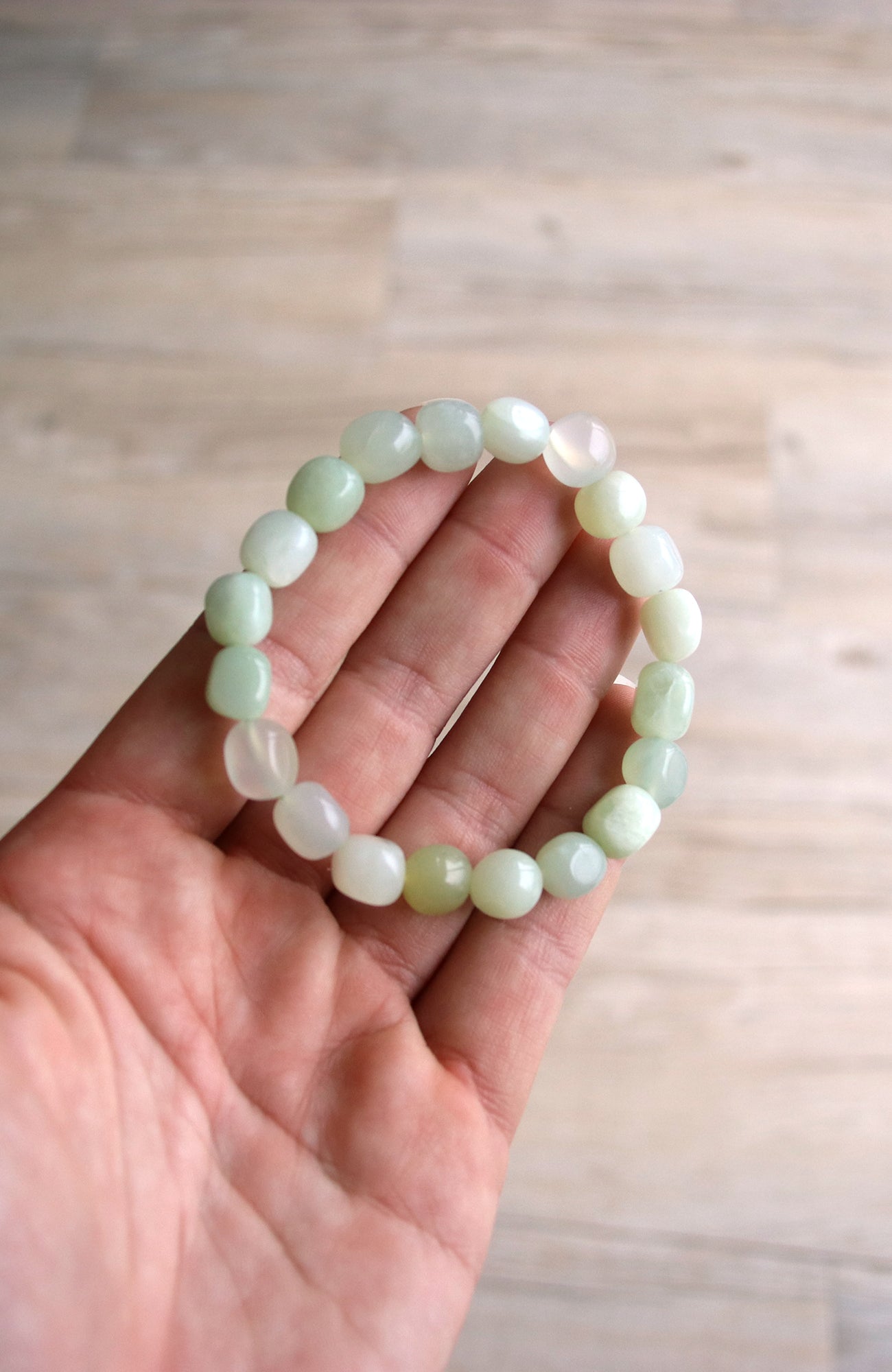 New Jade Nugget 8-10mm Bead Bracelet 469